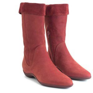 John Fluevog Aspiration Power Up Adjustable height Boots Red US8.5